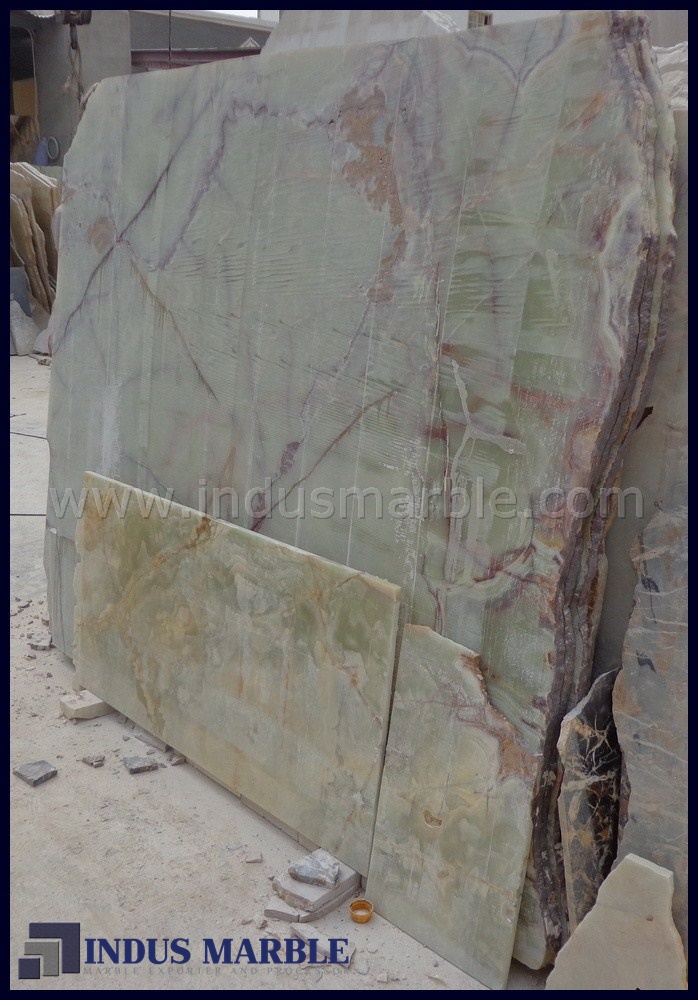 PURE GREEN ONYX SLAB – INDUS MARBLE